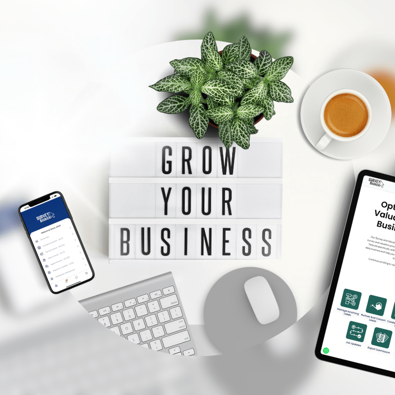 Survey Booker tools for growing a new surveying business