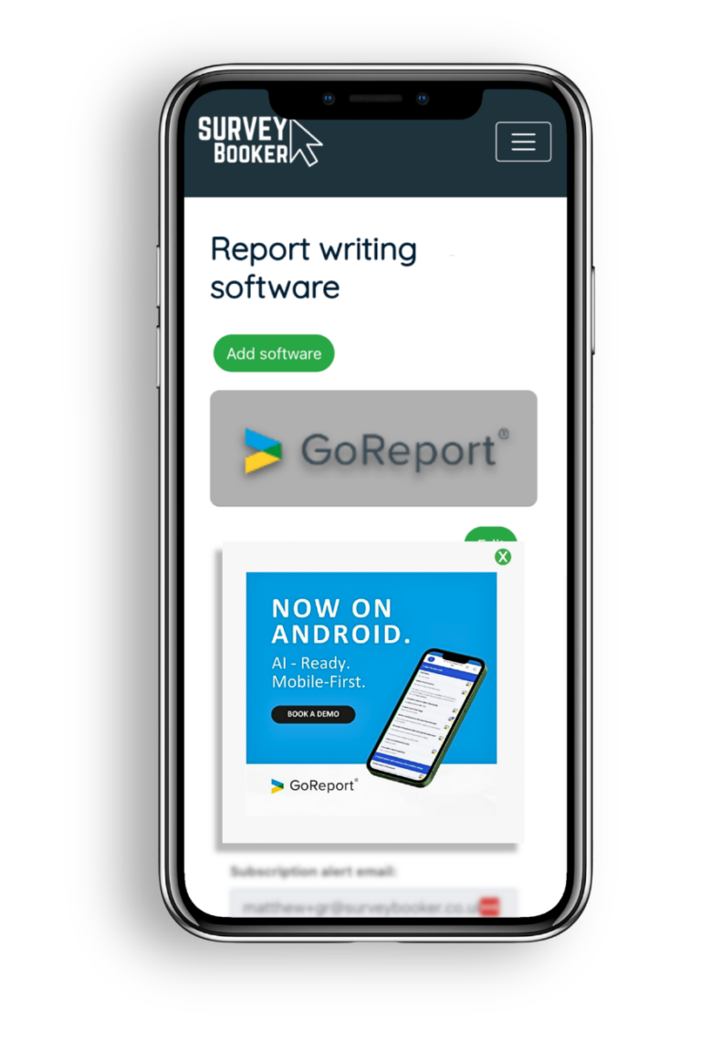 Go! Report Sample Services and Suppliers - GoReport - Survey Booker CRM