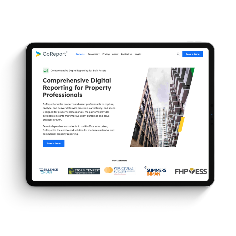 GoReport reporting tools for property professionals