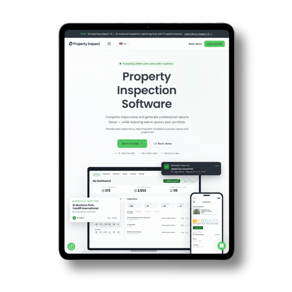 Property Inspect digital inspection and report-writing software