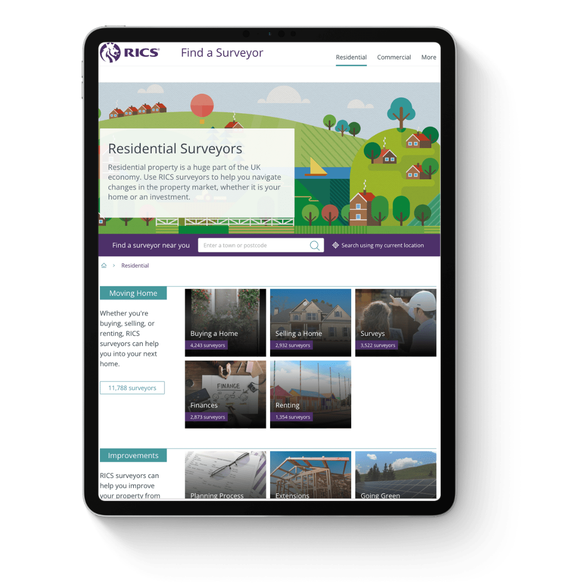 RICS Find a Surveyor directory