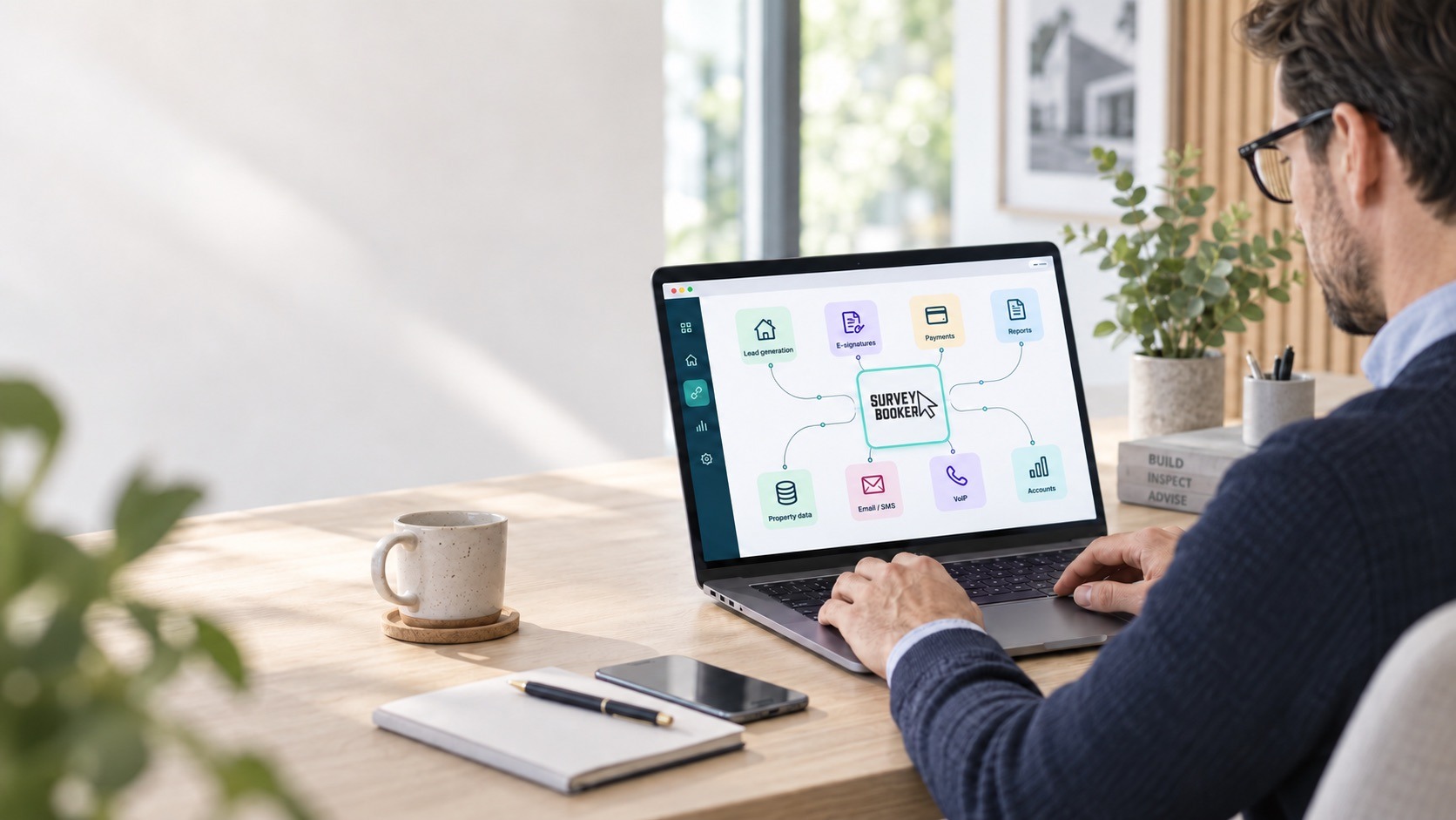 Survey Booker integrations and connected services for surveying practices